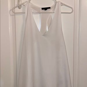 Flowy tank top with a sheer layer
